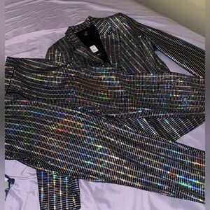 Multicolor Shimmer Blazer